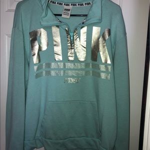PINK quarter zip sweatshirt